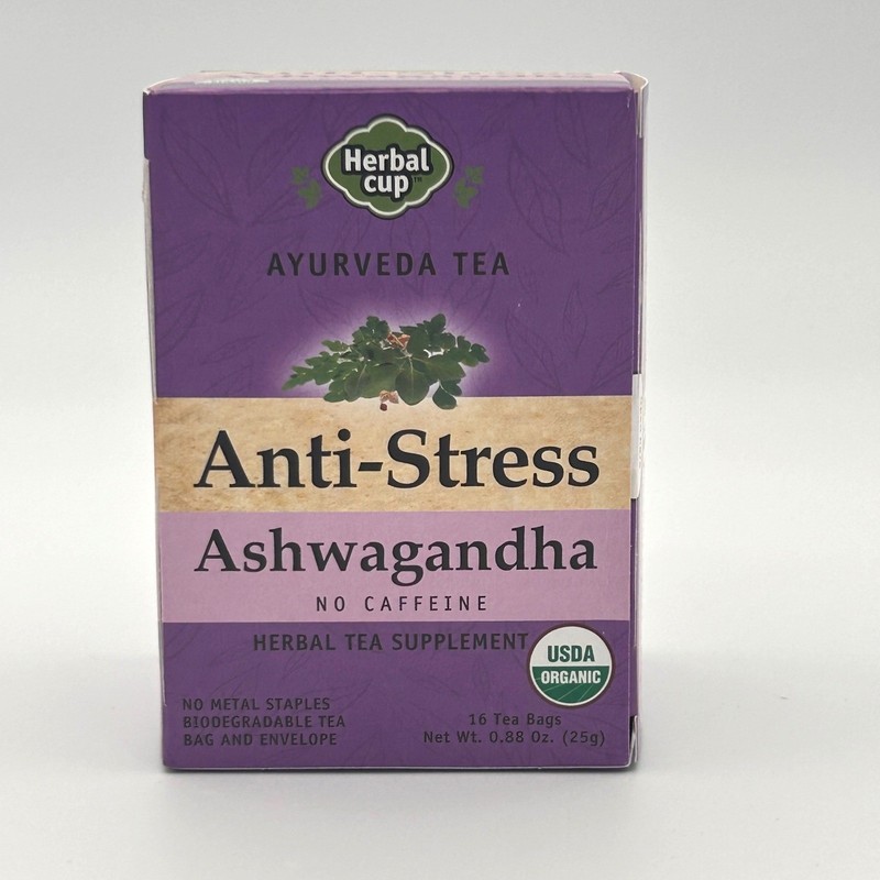 Herbal Cup Anti-Stress Ashwagandha Ayurveda Tea 16ct Organic Caffeine Free