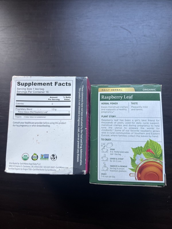 Raspberry Leaf Tea organic 26 Count Bags Earth Mama And Traditional Medicinals gallery