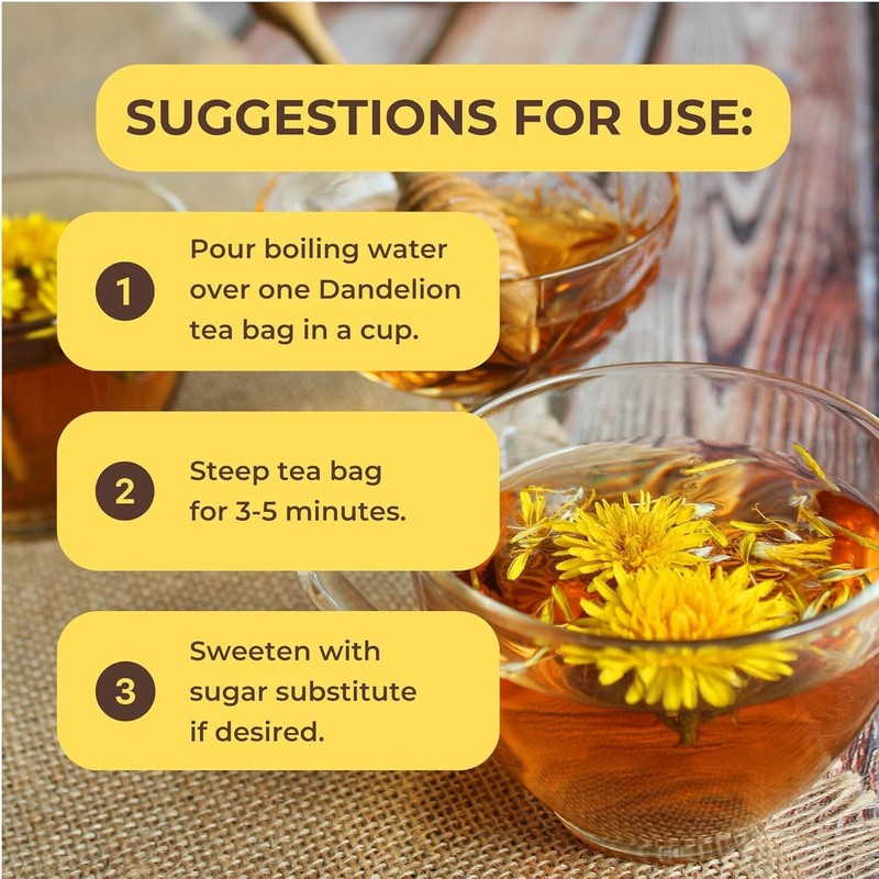All-Natural Dandelion Root Tea Diente de León - 100 Tea Bags of from Peru gallery