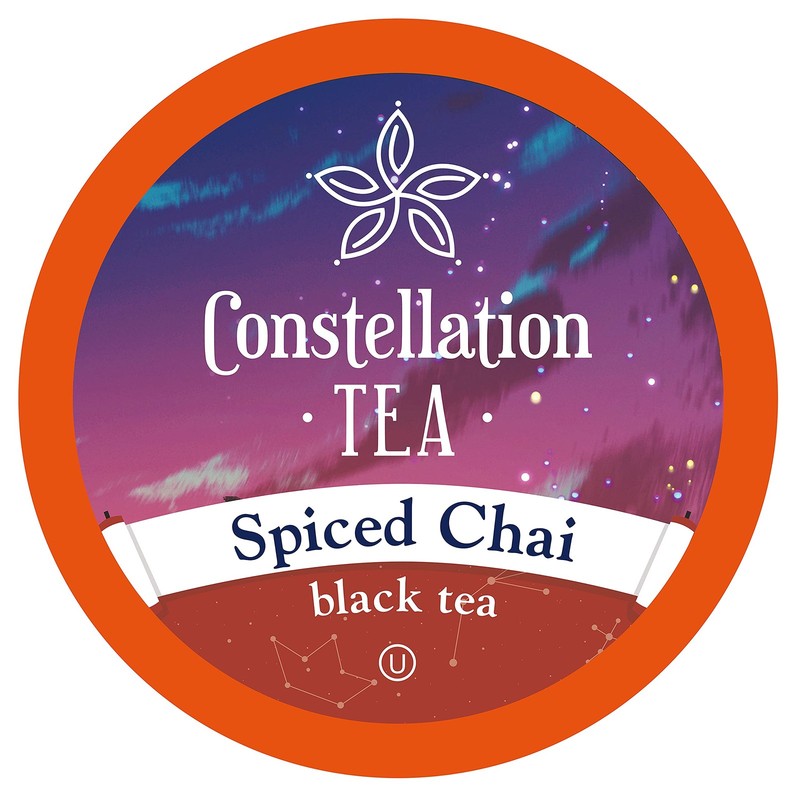 Constellation Tea Spiced Chai Black Tea Pods Compatible with K Cup Brewers In...