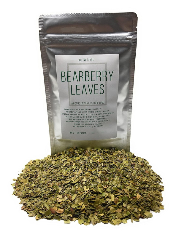 Bearberry Leaves (Kinnikinnick) – Cut, Dried Arctostaphylos Uva-Ursi Leaves – Ne