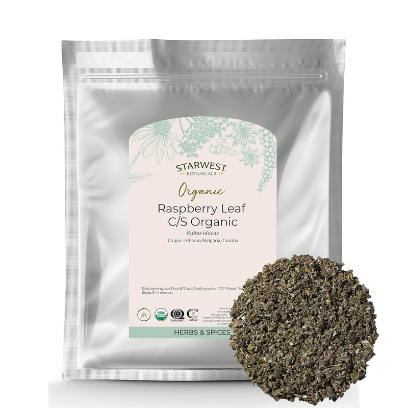 Organic Raspberry Leaf - Herbal Loose Leaf Tea, Caffeine Free Natural Herbs, Pur gallery