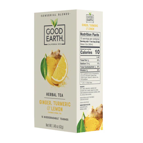 Sensorial Blends Ginger Tumeric & Lemon Herbal Tea 15 B gallery