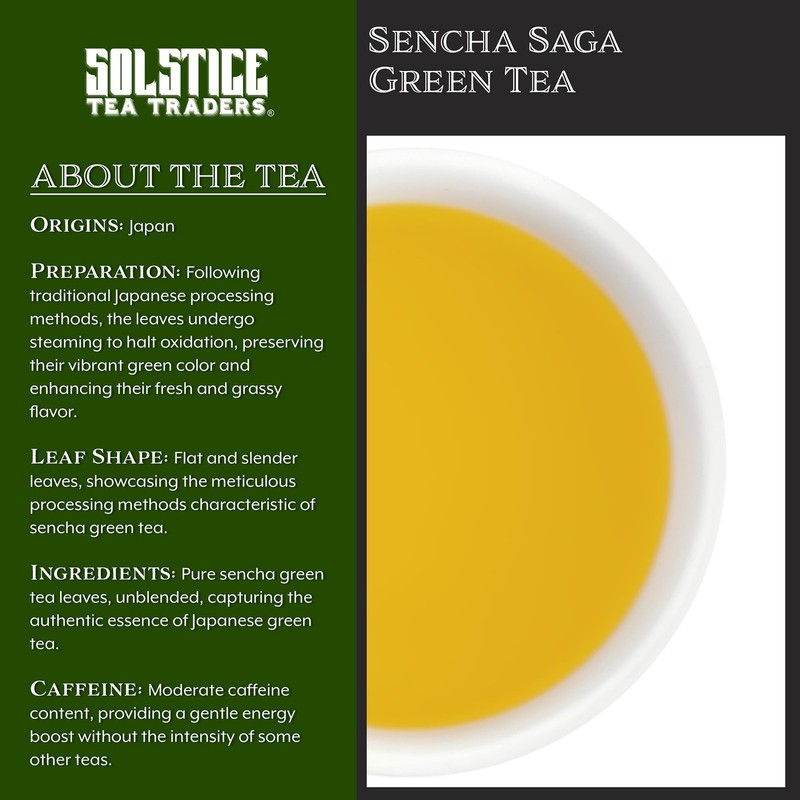 Solstice Loose Leaf Sencha Green Tea 1 LB Bulk 16-Ounces Japanese Style Green... gallery