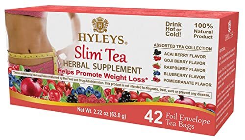 Hyleys Slim Tea 42 Ct Assorted - Suplemento De Hierbas Para Perdida De Peso, ...