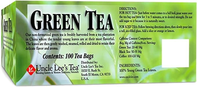 Uncle Lees Tea Legends of China Green Tee with Antioxidants Tea Bags 100 Count gallery