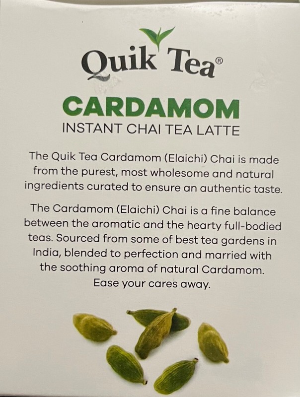Quik Tea Cardamom instant Chai Tea Latte gallery