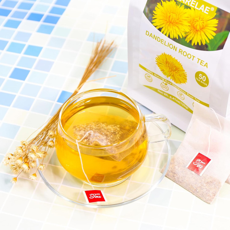 - Dandelion Root Tea - 2.5G X 50 Count Premium Raw Dandelion Root Tea Bags - Caf gallery