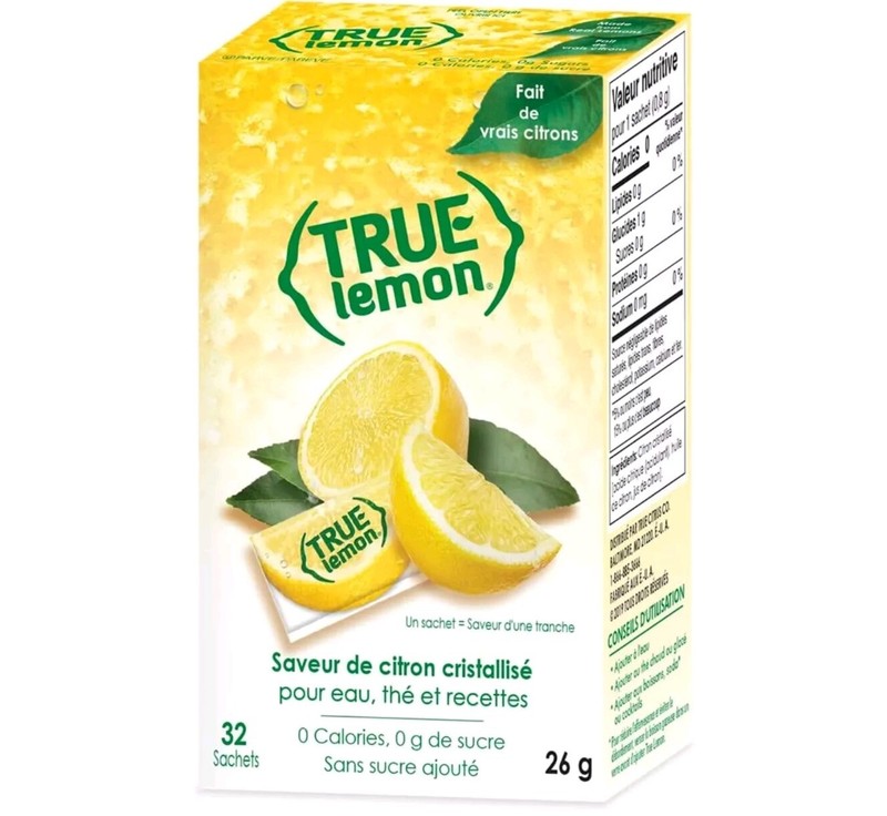 True Lemon Crystallized Lemon - 32 Packets - Net Wt. 0.90 oz gallery