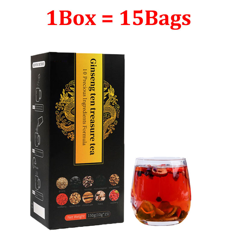 5Box Kidney Tea Formula Ginseng Ten Treasure Tea, Kidney Tea Chinese Herbal Tea