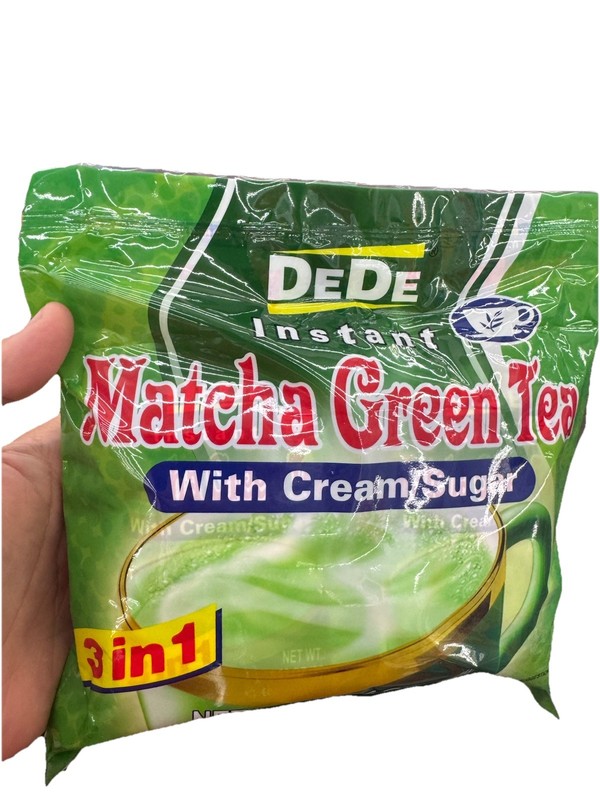 2 PACK DEDE 3 IN 1 INSTANT MATCHA GREEN TEA WITH CREAM SUGAR