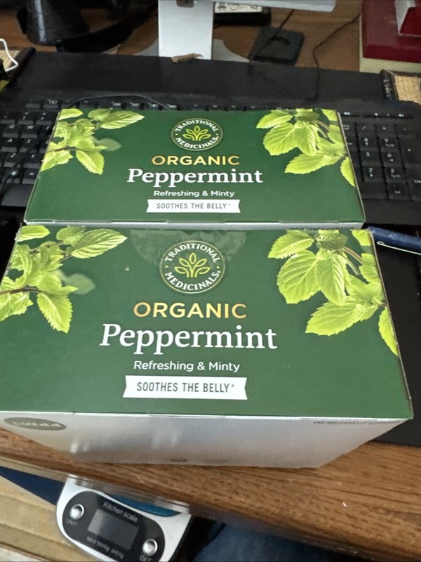 Organic Peppermint, Caffeine Free,48 Tea Bags, 2.53 oz (72 g) X 2 Boxes Exp 2/28 gallery