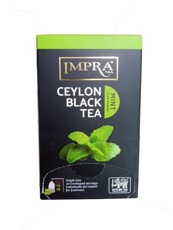Ceylon Black Tea – Mint Flavored Tea – 20 Envelop Tea Bags
