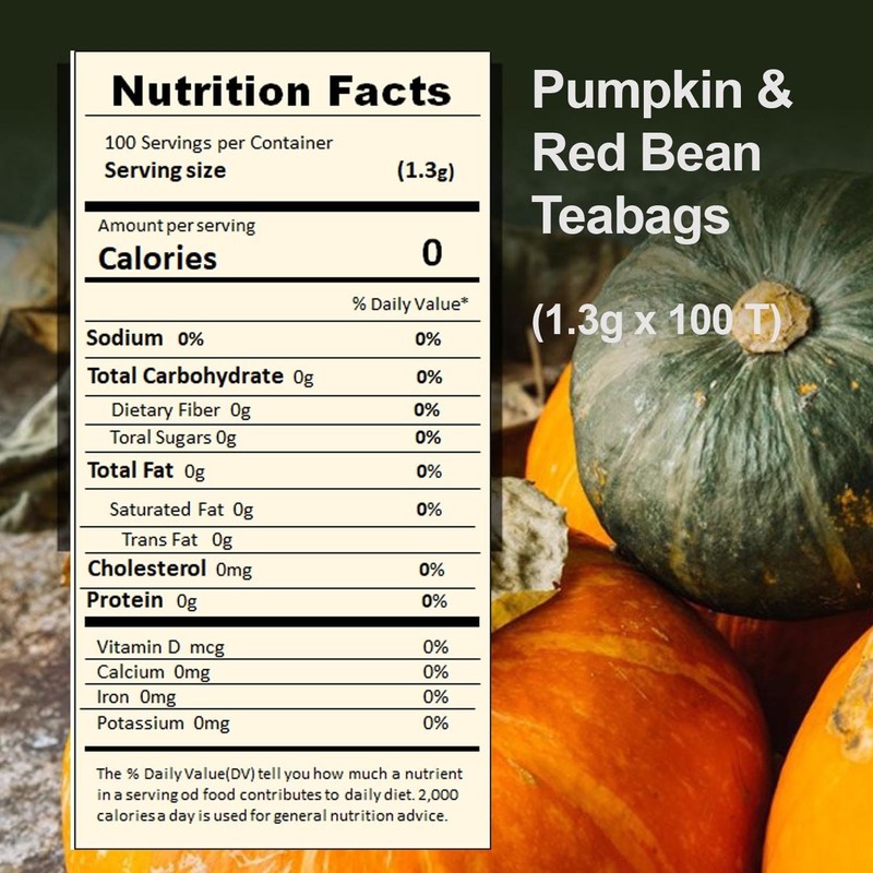 Pumpkin & Red Bean Tea – Sweet & Nutty Korean Herbal Blend – Authentic Korean Pu gallery