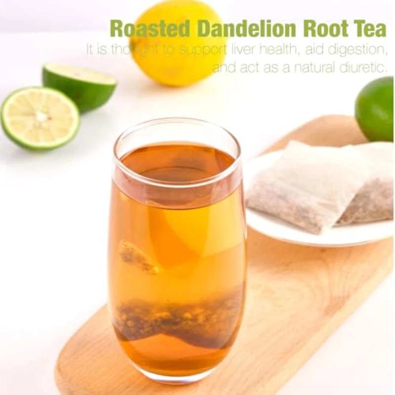 50 Bags Roasted Dandelion Root Tea Bags, 2.5/Bags, Natural Dried Dandelion. gallery