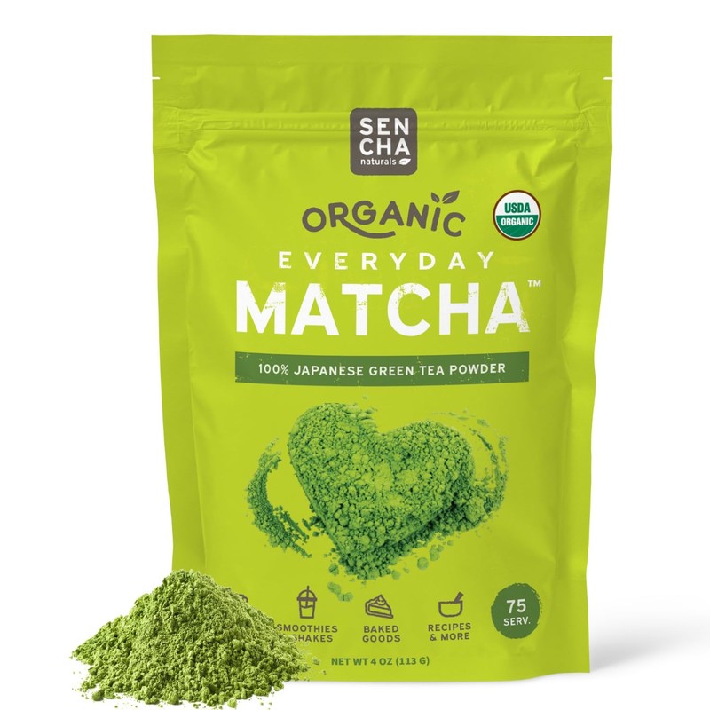SEN CHA Naturals Organic Matcha Powder, Authentic Japanese Green Tea, Premium…