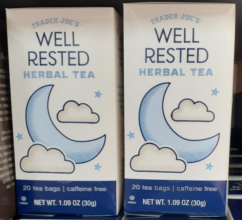 (2 Packs) Well Rested Herbal Tea Caffeine Free 20 Bags 1.09 oz Per Each