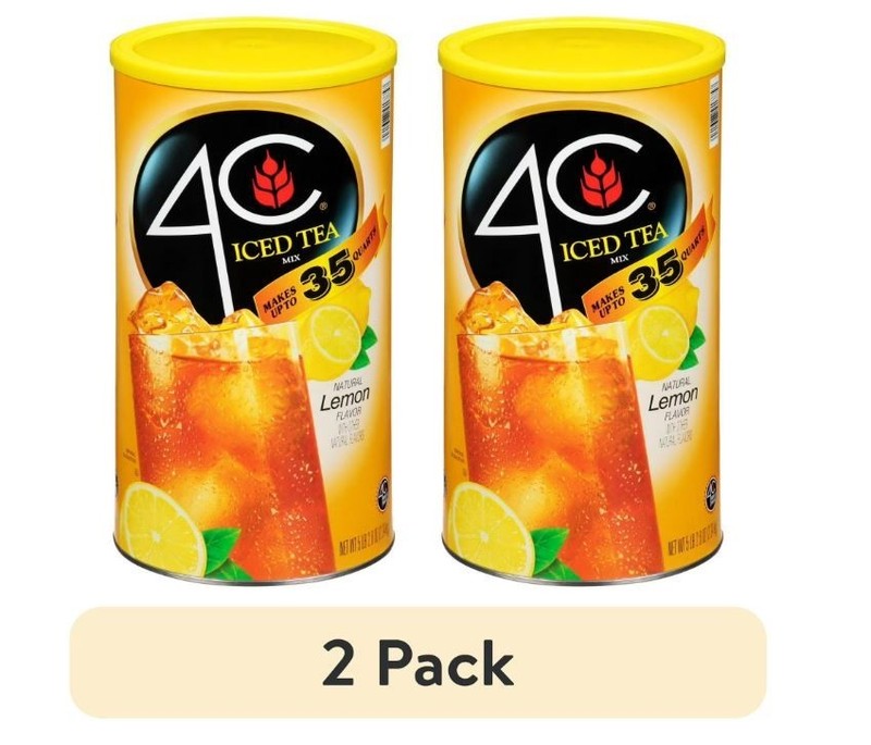 4C Lemon Iced Tea Mix, 35-Qt. (82.6 oz) – (2 Pack) Refreshing Citrus Flavor,