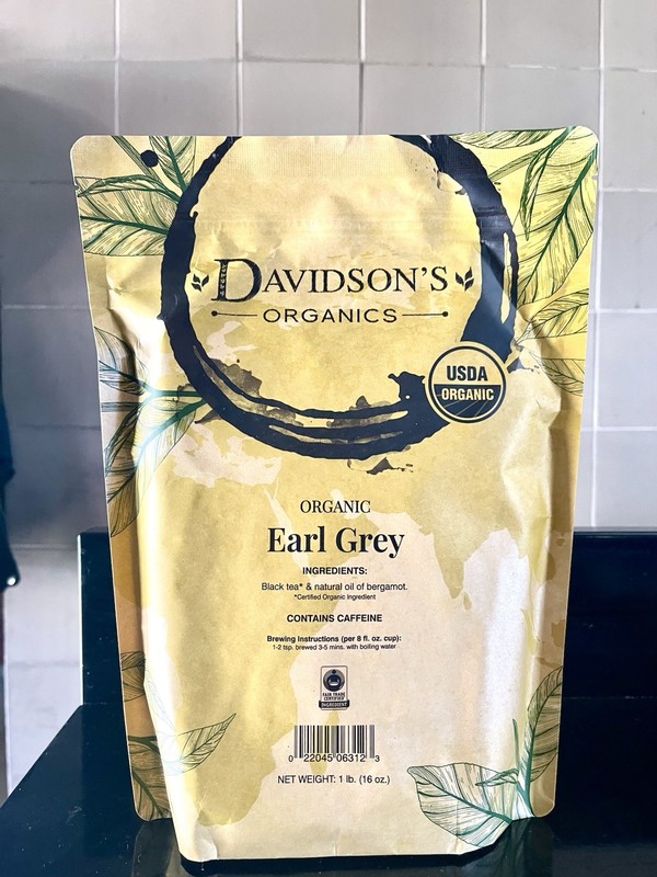 Davidson’s Organics Earl Grey, Loose Leaf Tea, 16-Ounce Bag