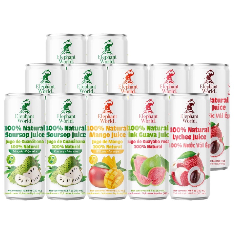 100% Natural Assorted Superfruit Juices - Soursop, Mango, Guava, Lychee - No Sug gallery