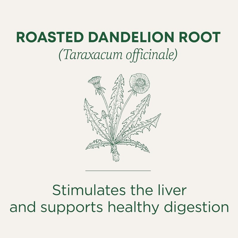 Organic Roasted Dandelion Root Tea - 96 Bags for Healthy Digestion & Detox gallery
