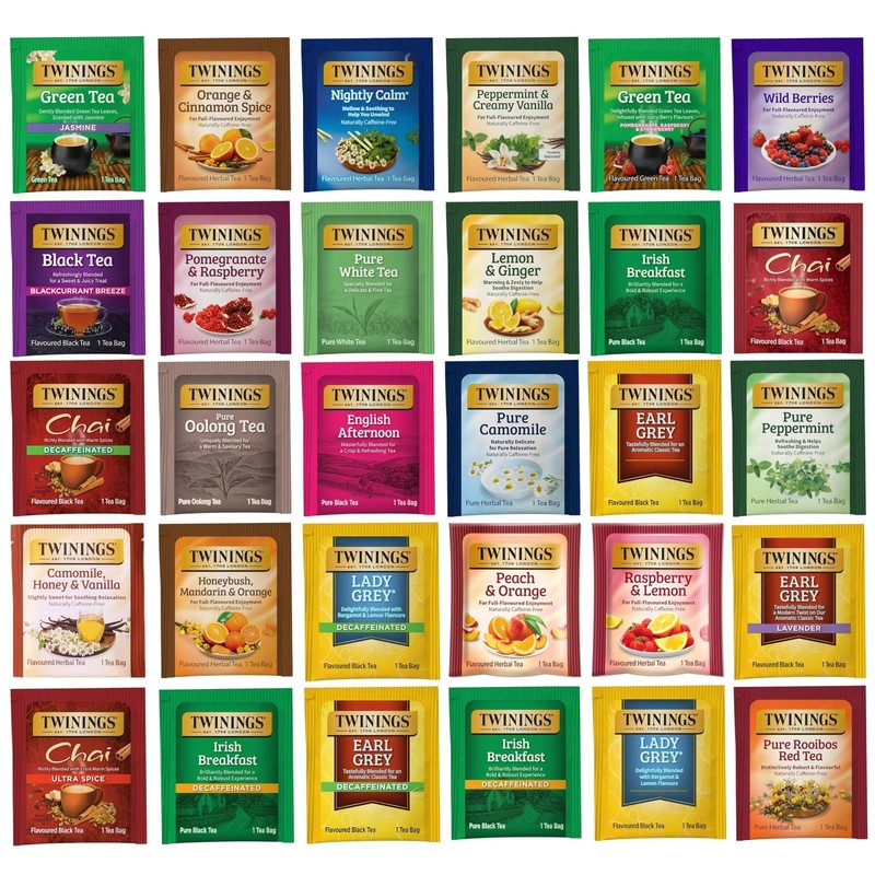 Assorted Tea Bags Sampler Pack - 120 Count, 30 Flavors for Tea Lovers, Gifts for gallery