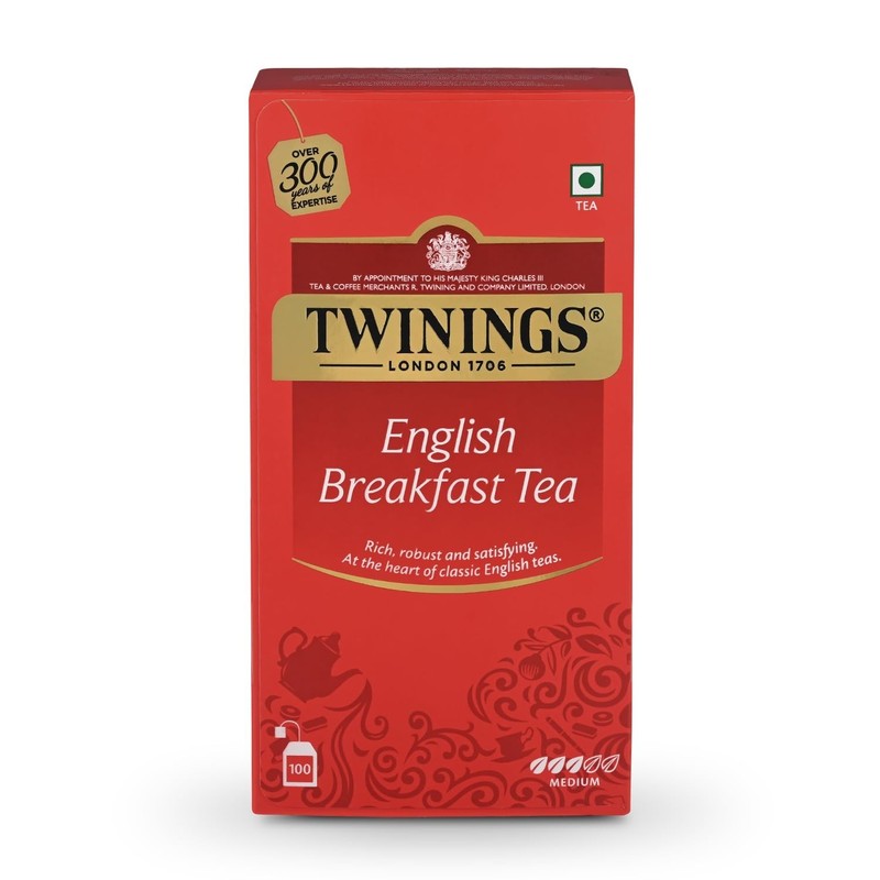 Twinings English Breakfast Tea, 100 Tea Bags LONG EXPIRY