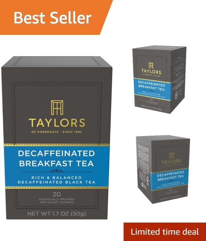 Natural Decaffeinated African Black Tea – 20 Bags, Enjoy Hot or Iced Anytime