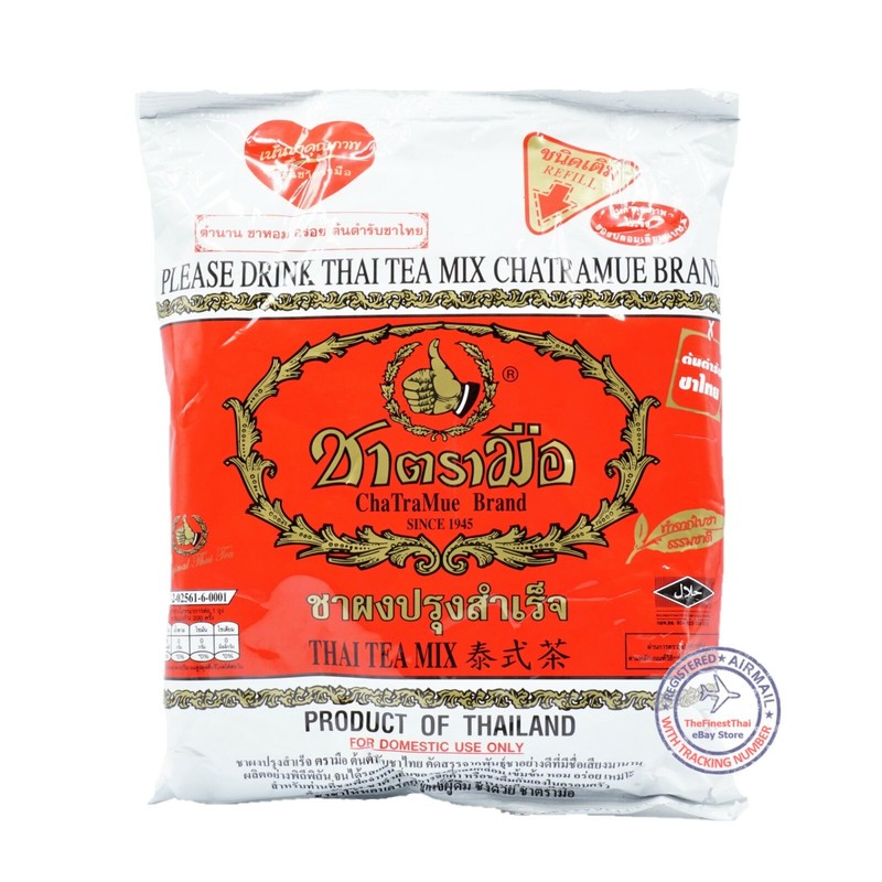 ChaTraMue Number One Brand Original Red Label Thai Tea 3 Bags of 400g (14 Oz) gallery