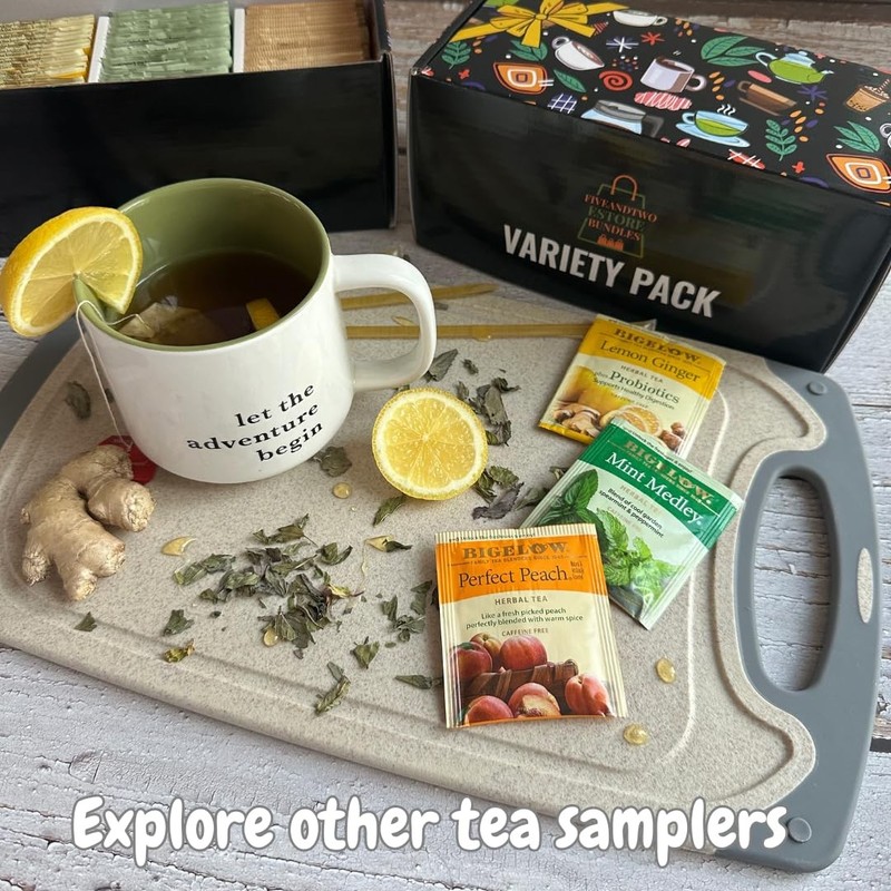 56-Piece Tea Sampler Gift Set – 14 Flavors, Premium Assorted Variety Pack wit... gallery