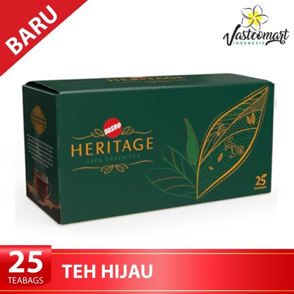 SOSRO Heritage Java Green Tea (25 Tea Bag @ 2 g) – Indonesian Product –