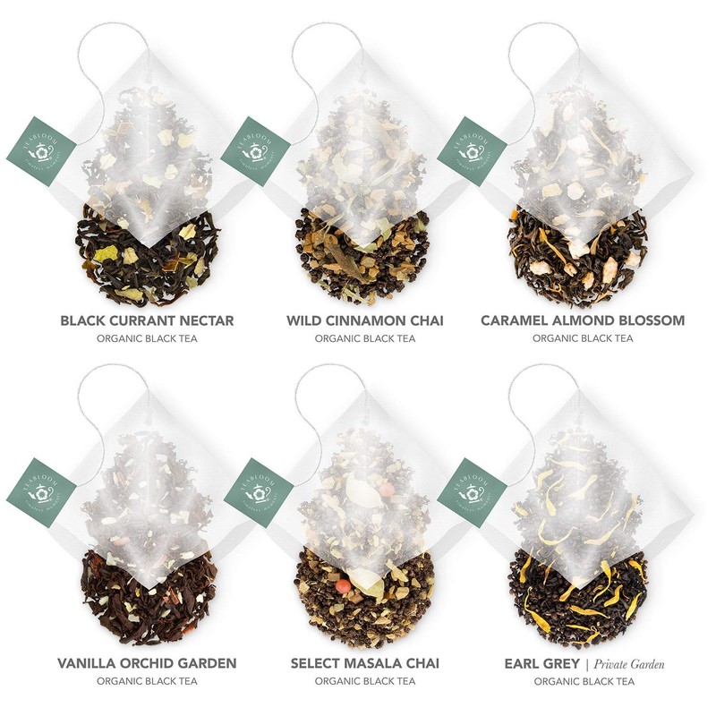 Organic Black Forest Pyramid Tea Presentation Box, 12 Assorted Black Tea Blen... gallery