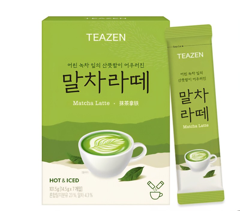 TEAZEN Matcha Latte 5 Box Set ( 5 Boxes, 35 Sticks ) gallery