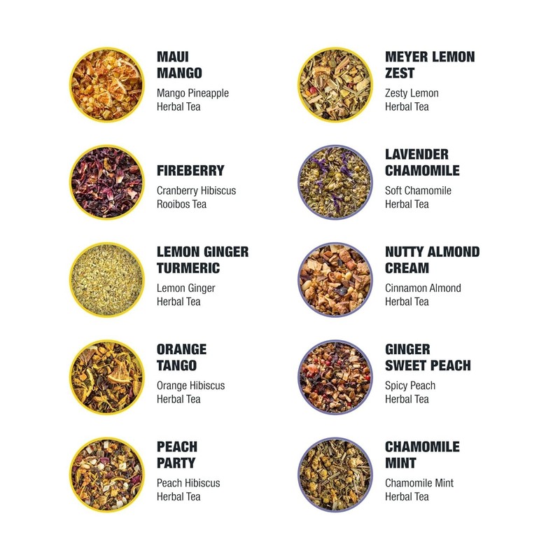 Discovery Sampler Dry Flight Set, Loose Leaf, High to No Caffeine, Hot & Iced... gallery