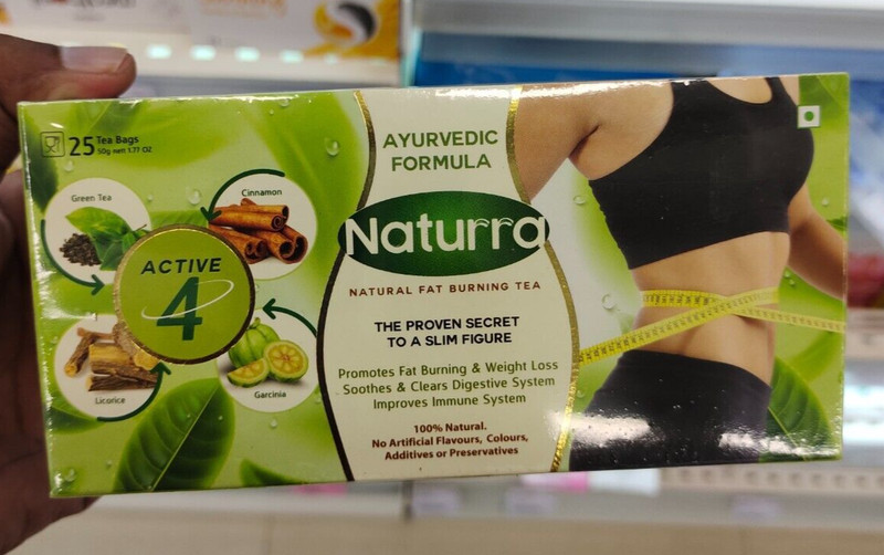 Naturra Slim Fast Fat Burner Herbal Green Tea Weight Loss Ceylon Sri Lanka Tea