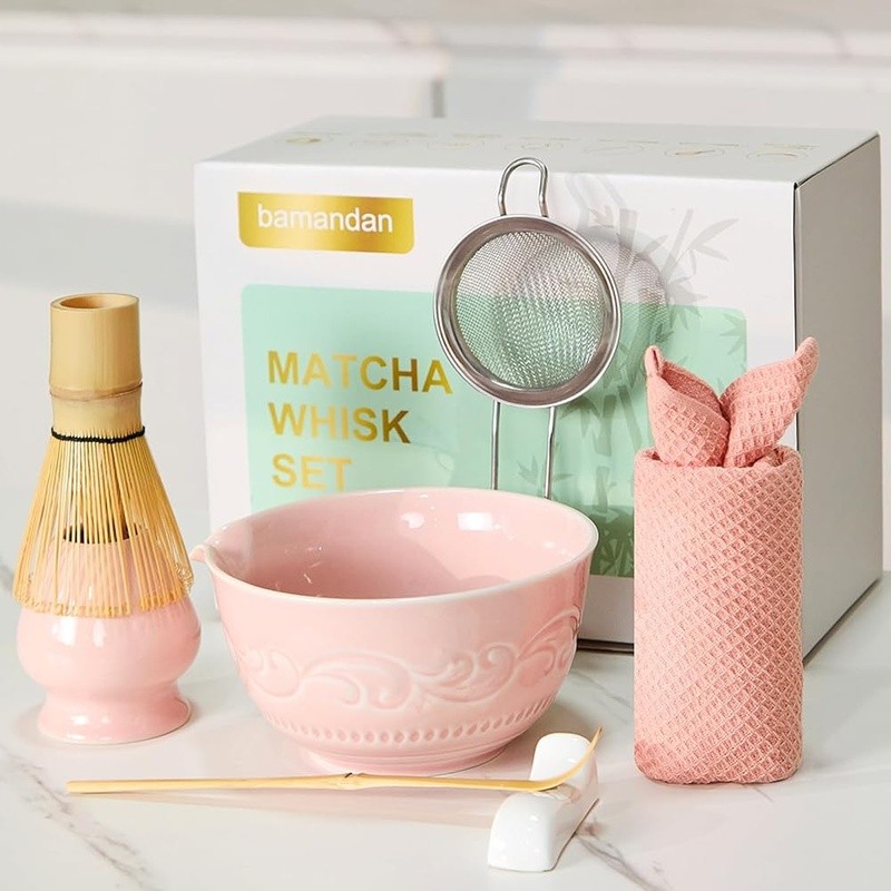 Matcha Whisk Set Complete Kit Authentic Tea Ceremony Tools & Accessories New