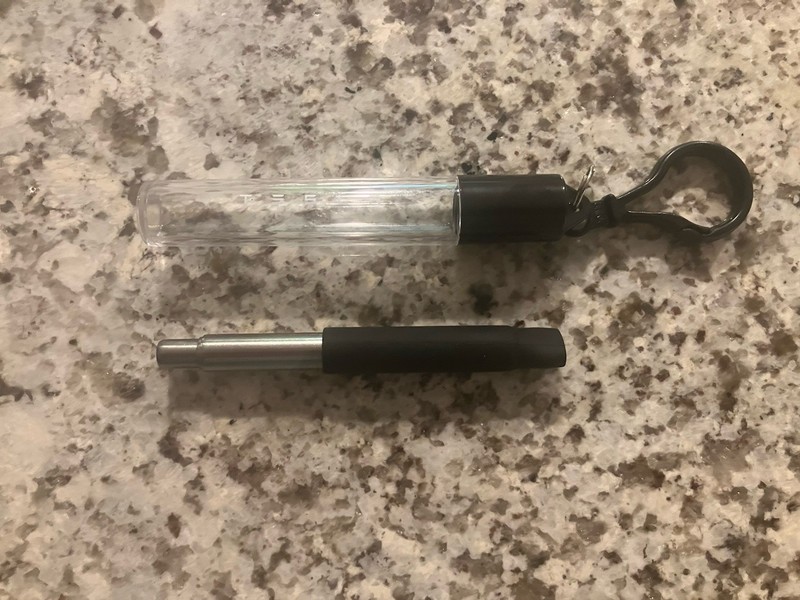 New Tesla Retractable Metal Straw - cleaning pipe brush included gallery