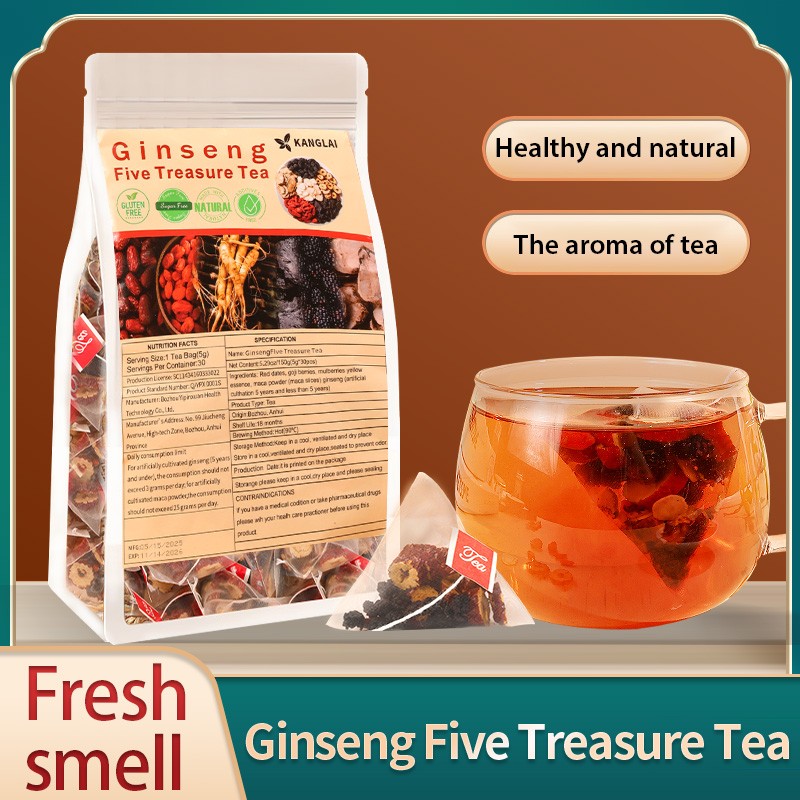 Ginseng Five treasure tea , Kidney tea ,liver tea , red date kidney health