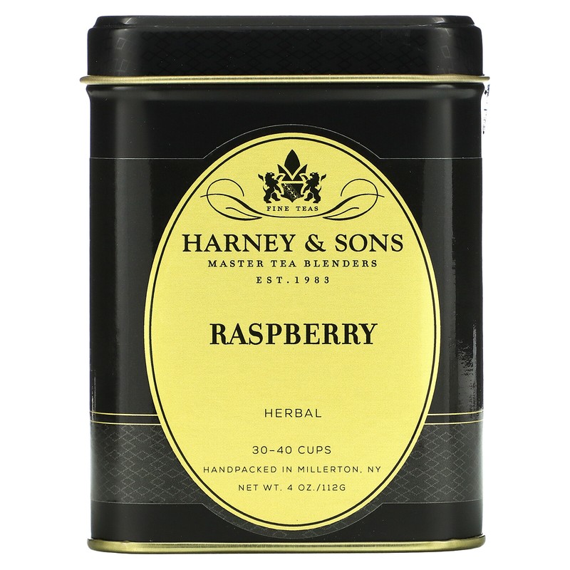 Harney Sons Raspberry Herbal Tea Caffeine Free 4 oz Caffeine-Free & Decaf,