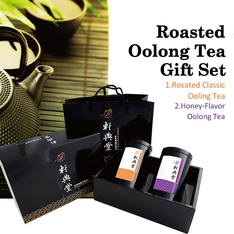 台灣經典烏龍茶二入禮盒 Taiwan Oolong Gift Set (Roasted Lugu Oolong+Honey Flavor Oolong) gallery