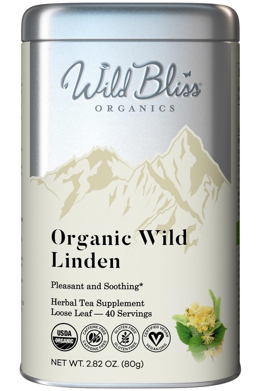 Organic Linden Flower Tea – Caffeine Free Loose Leaf Calming Herbal Tea – 2.8…