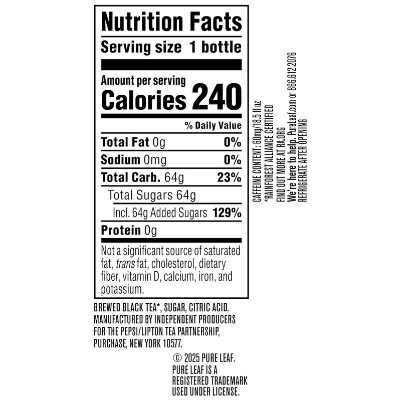 Iced Tea, Extra Sweet, Real Brewed Tea, 18.5 Fl Oz Bottles (Pack of 12) gallery