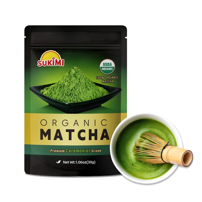 Organic Ceremonial Matcha Powder, First Harvest Ceremonial Grade Matcha, Smoo…