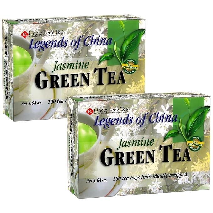Jasmine Green Tea Individually Wrapped Bags Antioxidant-Rich 100 Count 2-Pack gallery