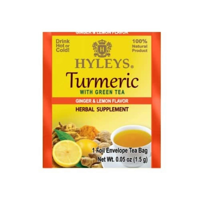 Hyleys Turmeric with Green Tea Ginger & Lemon Flavor 25 Bags gallery