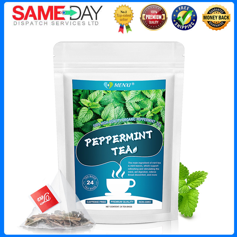 Pure Peppermint Tea – Caffeine Free, 100% Natural Herbal Tea, 24 bags