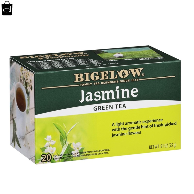 Jasmine Green Tea, 20-Bag Packs – Total of 6 for a Flavorful Experience