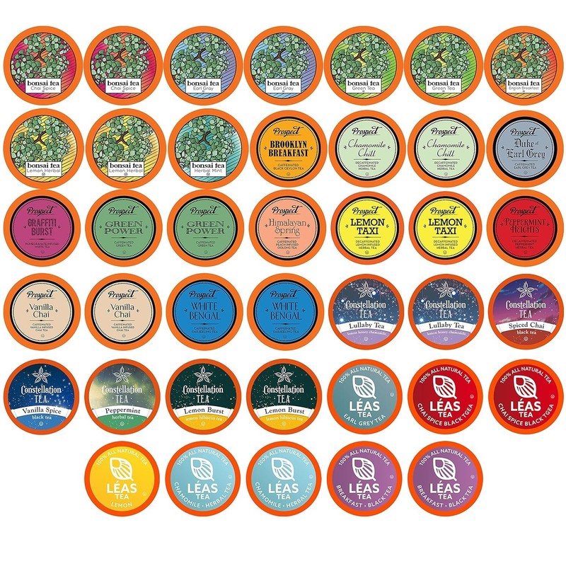 Assorted Tea Sampler Pack for Keurig Brewers, 40 Ct gallery