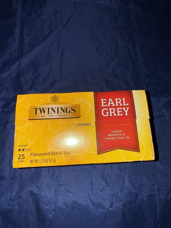 Flavored Black Tea, Earl Grey , 25 Tea Bags, 1.76 oz (50 g)