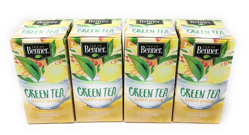 Green Tea With Lemon And Ginseng 4 Packs 80 Bags Hot Or Iced Refreshing Tea
